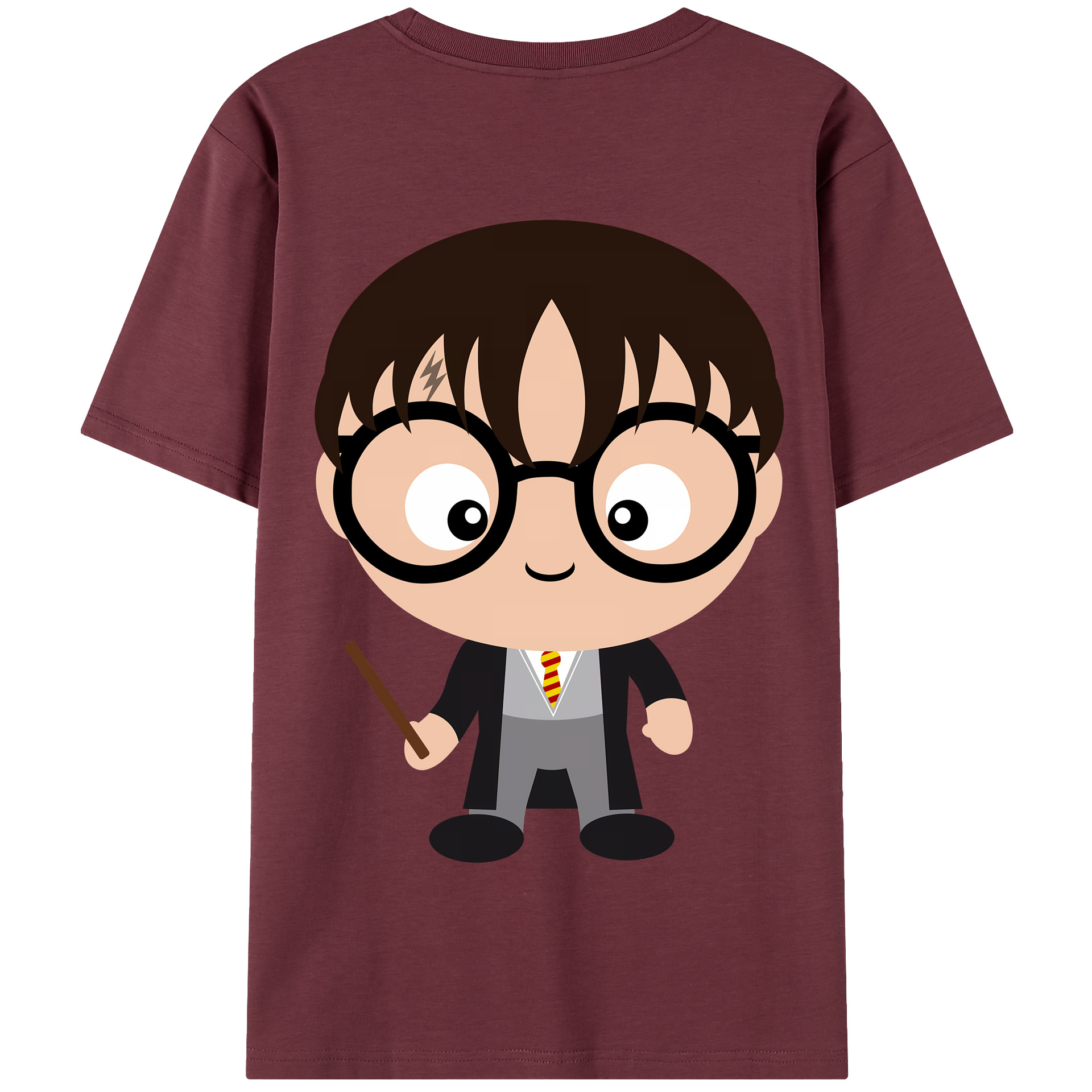 （画像用） Harry Potter ハリー・ポッターシリーズ 綿100％半袖Tシャツ（背面プリント）
